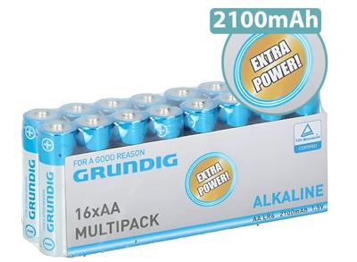 16 Grundig Batterijen - AA 16 Grundig Batterijen - AA