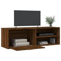 Tv-meubel 120x34x37 cm bewerkt hout bruineikenkleurig - thumbnail