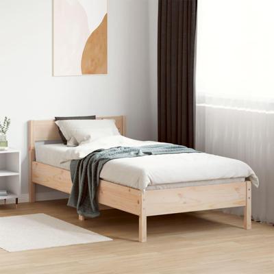 Bedframe zonder matras massief grenenhout 90x190 cm