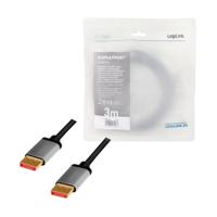 LogiLink CDA0106 DisplayPort kabel 3 m Zwart, Grijs - thumbnail