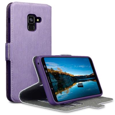 Qubits - slim wallet hoes - Samsung Galaxy A8 2018 - paars Qubits - slim wallet hoes - Samsung Galaxy A8 2018 - paars