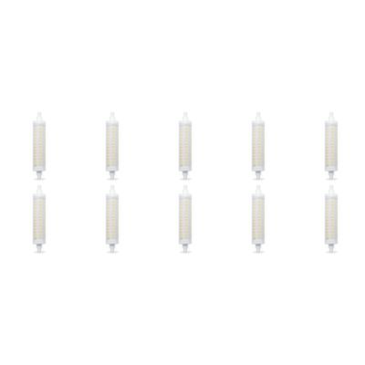 LED Lampen Set van 10 - R7S Fitting - 12W - Warm Wit Licht 3000K
