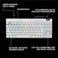 Logitech G Pro X TKL Rapid toetsenbord Wit - Analog Magnetic - thumbnail