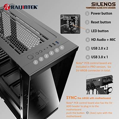RAIJINTEK SILENOS PRO midi tower behuizing