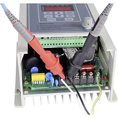 VOLTCRAFT MSK-104 Krokodillenklem Stekker 4 mm CAT III 1000 V, CAT IV 600 V Zwart, Rood