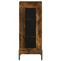 Dressoir 34,5x34x90 cm bewerkt hout gerookt eiken - thumbnail