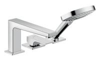 Hansgrohe Metropol 3-gats badrandmengkraan met rechte greep, chroom - thumbnail