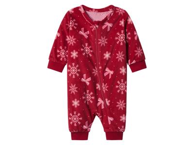lupilu Velours baby kerstpyjama (Rood, 50/56) lupilu Velours baby kerstpyjama (Rood, 50/56)