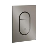 Grohe Bedieningsplaat Arena Cosmopolitan S WC DF 13x17,2 cm Hard Graphite Geborsteld - thumbnail