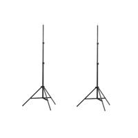 vidaXL Lampstatief 78-210 cm 2 st Statieven voor Studiolampen Studio-Apparatuur - thumbnail