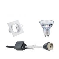 Philips LED Inbouwspot Set - GU10 - Vierkant - Mat Wit - DimTone - 3.7W - thumbnail