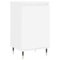 Dressoirs 2 st 40x35x70 cm bewerkt hout wit - thumbnail