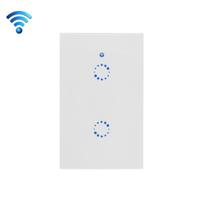 Sonoff T1 Touch 120mm 2 bende 2 gehard glas paneel muur Switch Smart Home lichte aanraking-wegschakelaar compatibel met Alexa en Google Startpagina - thumbnail