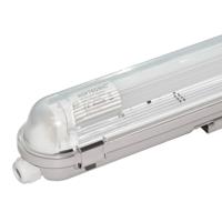 6x LED TL armatuur 120cm - T8 (G13) - 18 Watt 1980 lumen (110lm/W) - 3000K warm wit (830) - Koppelbaar - Flikkervrij - IP65 waterdicht - LED TL Lamp - thumbnail