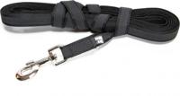 Lange lijn hond - Antislip - 14mm x 5m - Met handvat - Zwart - thumbnail