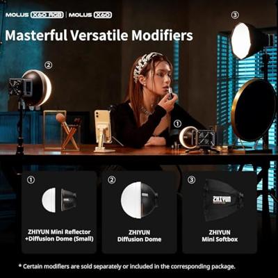 Zhiyun MOLUS X60 RGB Pro Silver Zhiyun MOLUS X60 RGB Pro Silver