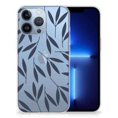 Apple iPhone 13 Pro | TPU Case | Leaves Blue Apple iPhone 13 Pro | TPU Case | Leaves Blue