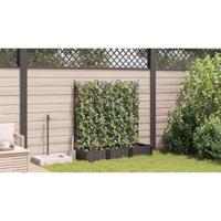 Tuin Bloempot 3 pcs Bruin 120 x 40 x 125,5 cm Staal - thumbnail