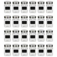 Opbergpotten met stickers 24 st 300 ml - thumbnail