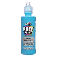 Tulip • dimensional fabric paint puff fluorescent blue 118ml - thumbnail