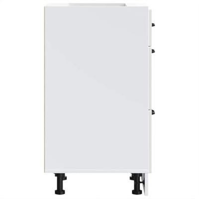 Keuken onderkast Lucca bewerkt hout hoogglans wit Keuken onderkast Lucca bewerkt hout hoogglans wit