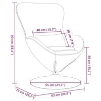 Hangstoel fluweel roze - thumbnail