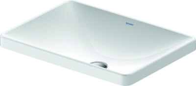 Wastafel Duravit D-Neo Inbouw Zonder Kraangat 60 cm Hoogglans Wit Duravit Wastafel Duravit D-Neo Inbouw Zonder Kraangat 60 cm Hoogglans Wit Duravit