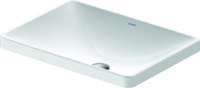 Wastafel Duravit D-Neo Inbouw Zonder Kraangat 60 cm Hoogglans Wit Duravit - thumbnail