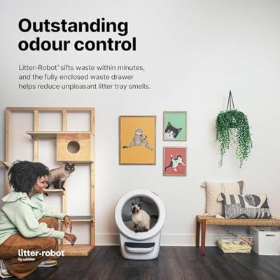 Litter-Robot 4 automatische zelfreinigende kattenbak wit - thumbnail