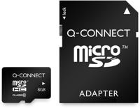 Q-CONNECT microSD geheugenkaart, met SD-adaptor, 8 GB - thumbnail