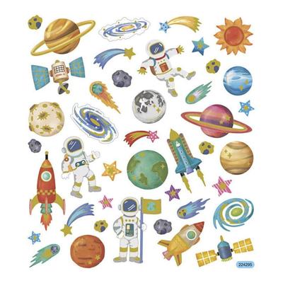 Creativ Company Stickers ruimtevaart, 1 vel