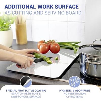 Wenko 2 fornuisafdekplaten (Zilver)