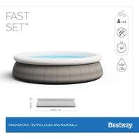 Bestway zwembad fast set set rond rotan, 396cm - thumbnail