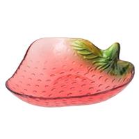 Boltze Home schaal glas aardbei - thumbnail