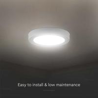 V-TAC 7874 LED-opbouwlamp Energielabel: F (A - G) 12 W Neutraalwit Wit - thumbnail