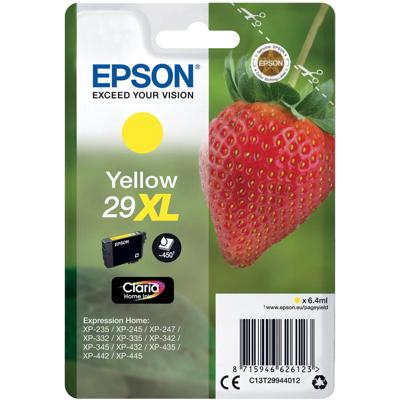 Originele inktcartridge Epson XP 235 332 335 432 435 - Nº 29 XL Geel (10 Stuks)