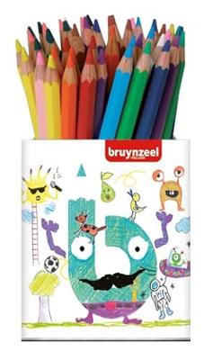 Bruynzeel mega kleurpotloden blik met 48 kleuren