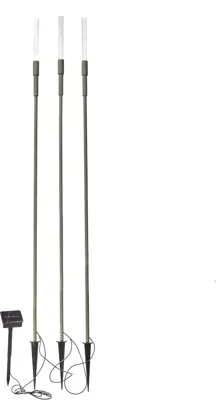 Luxform solar Ronda 3 tuinstekers groen, 11 lumen