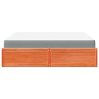 Bed met matras massief grenenhout wasbruin 180x200 cm - thumbnail