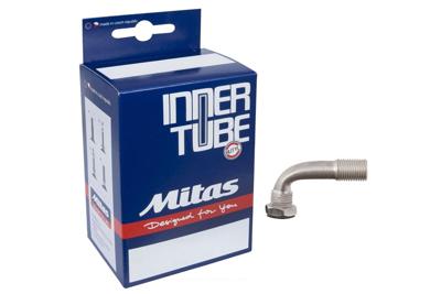 Mitas Classic 12 1/2x1.75/2.50 Schrader Binnenband curve 90º Zwart Mitas Classic 12 1/2x1.75/2.50 Schrader Binnenband curve 90º Zwart
