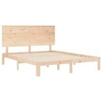 Bedframe zonder matras massief grenenhout 160x200 cm - thumbnail