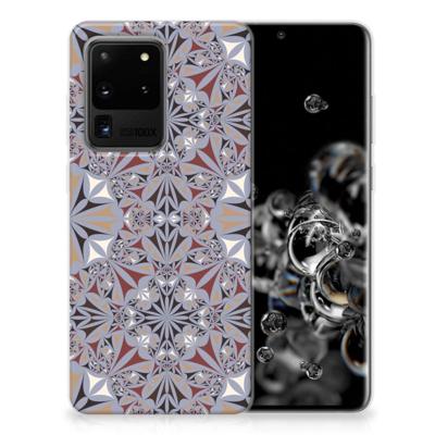 Samsung Galaxy S20 Ultra | TPU | Siliconen hoesje | Flower Tiles Samsung Galaxy S20 Ultra | TPU | Siliconen hoesje | Flower Tiles