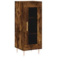 Dressoir 34,5x34x90 cm bewerkt hout gerookt eiken - thumbnail