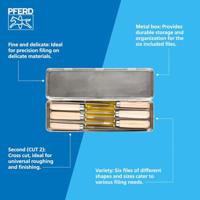 PFERD TOOLS 11700265 Sleutelvijlenset kap 2 incl. vijlheften in metalen box Lengte 100 mm 1 stuk(s) - thumbnail