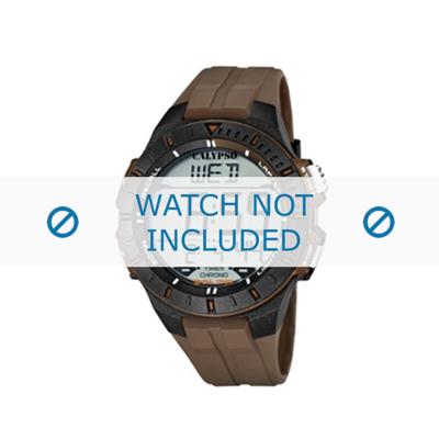 Calypso horlogeband K5607-4 Rubber Bruin