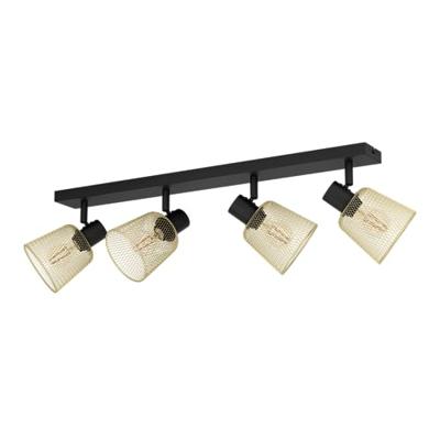 Eglo PlafondlampCoslada 4-lichts - goud met zwart - 900695