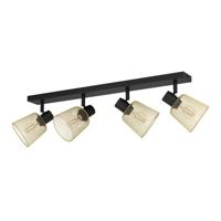 Eglo PlafondlampCoslada 4-lichts - goud met zwart - 900695 - thumbnail