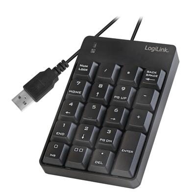 LogiLink ID0184 Numeriek toetsenbord USB Zwart LogiLink ID0184 Numeriek toetsenbord USB Zwart