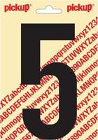 Plakcijfer Nobel Sticker cijfer 5 zwart Pickup - Pickup - thumbnail