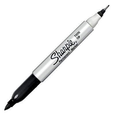 Sharpie permanente marker, twin tip, zwart